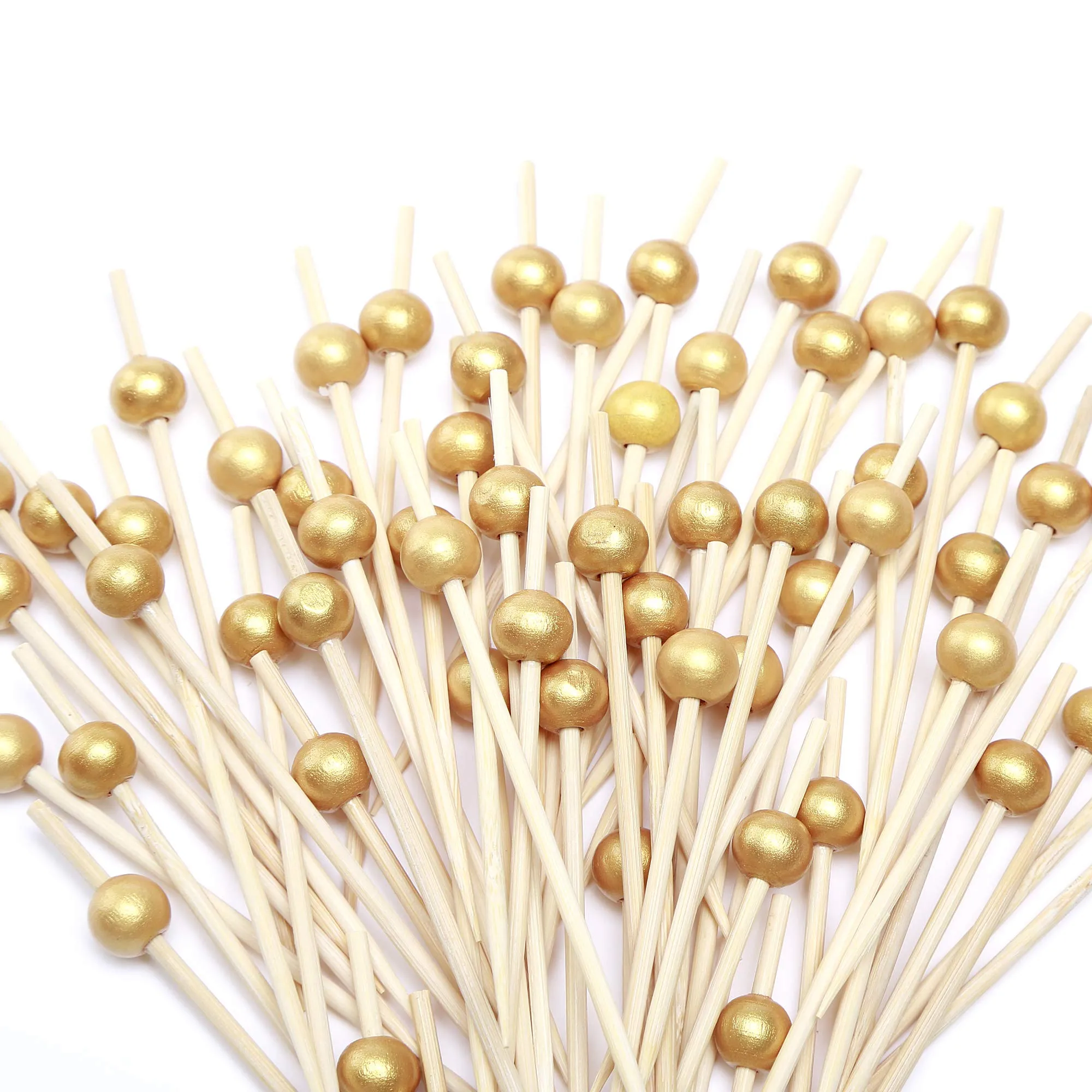 100pcs Handmade Wooden Cocktail Picks for Parties and Events