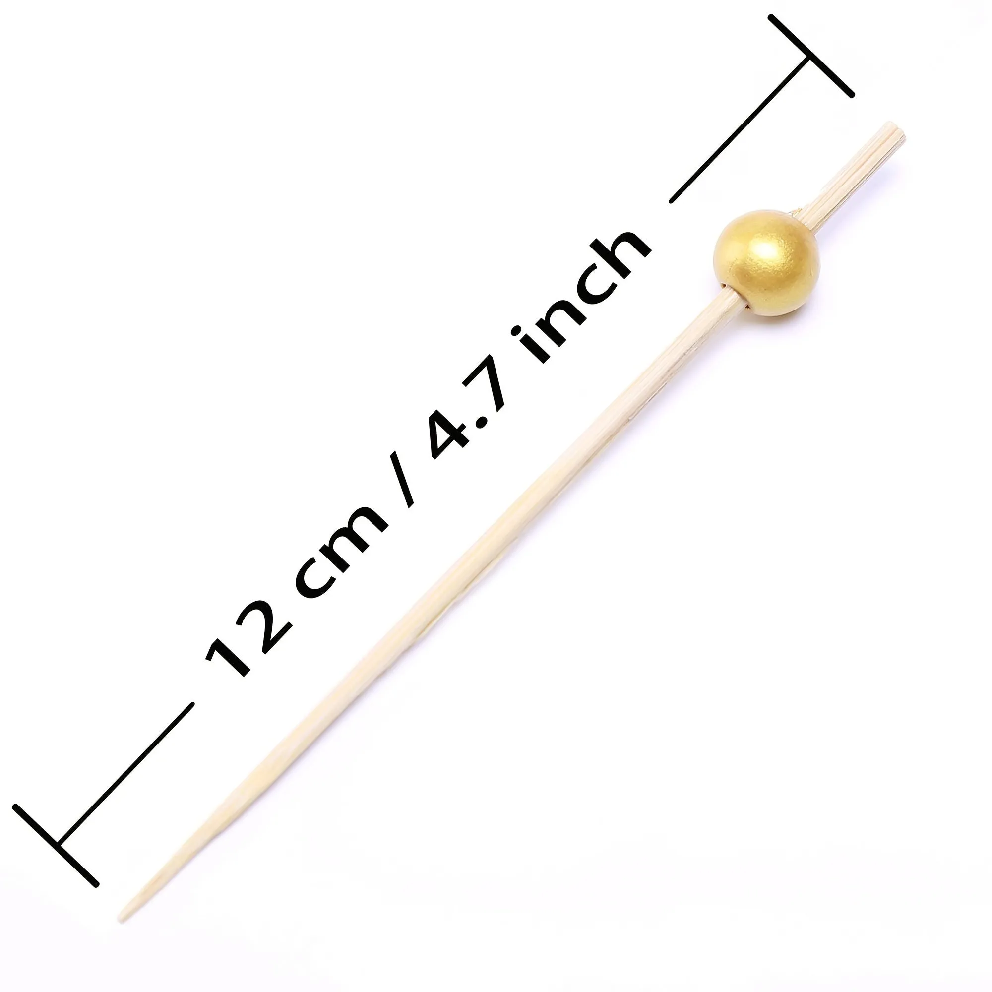 100pcs Handmade Wooden Cocktail Picks for Parties and Events