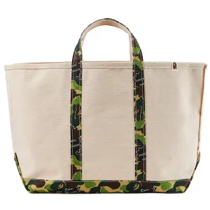 A BATHING APE® AP_TOTE BAG/LARGE / WHITE CAMO
