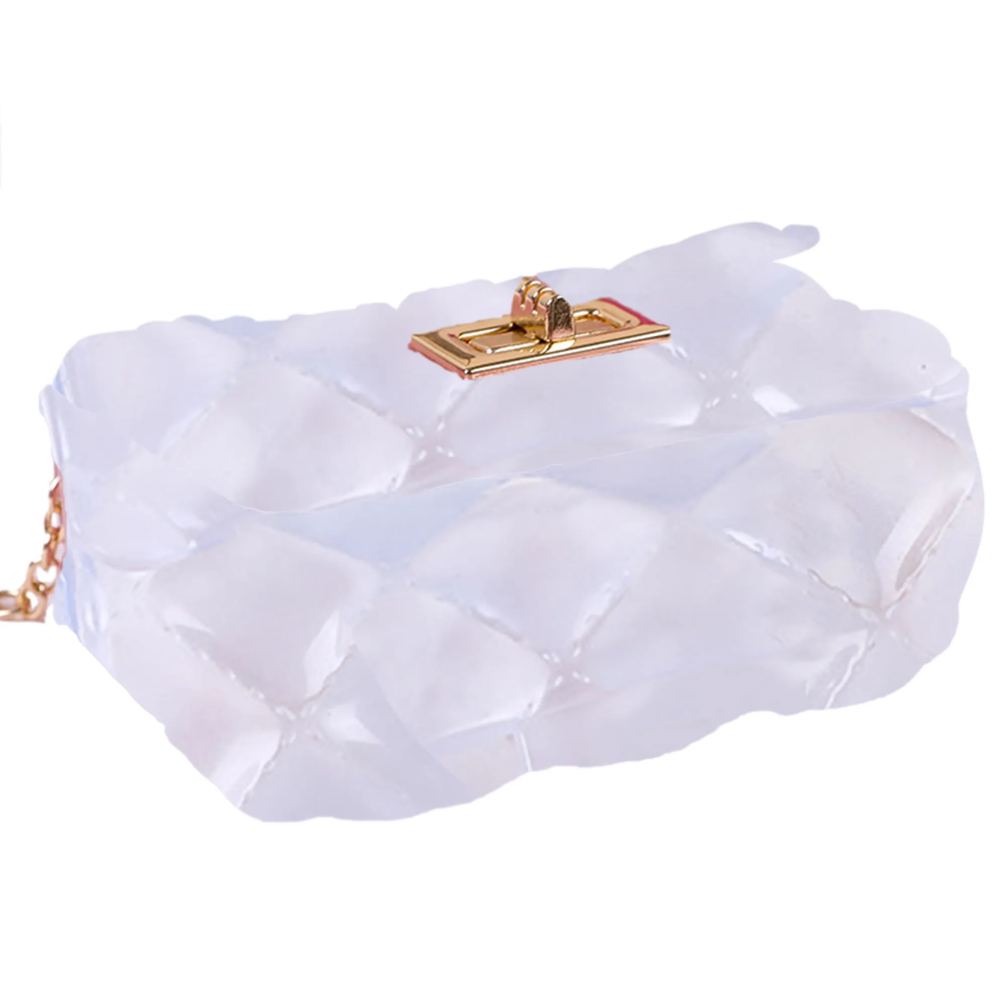 Babymoon Kids Jelly Sling Purse Fashion Handbag (10x13x5 CM) – White