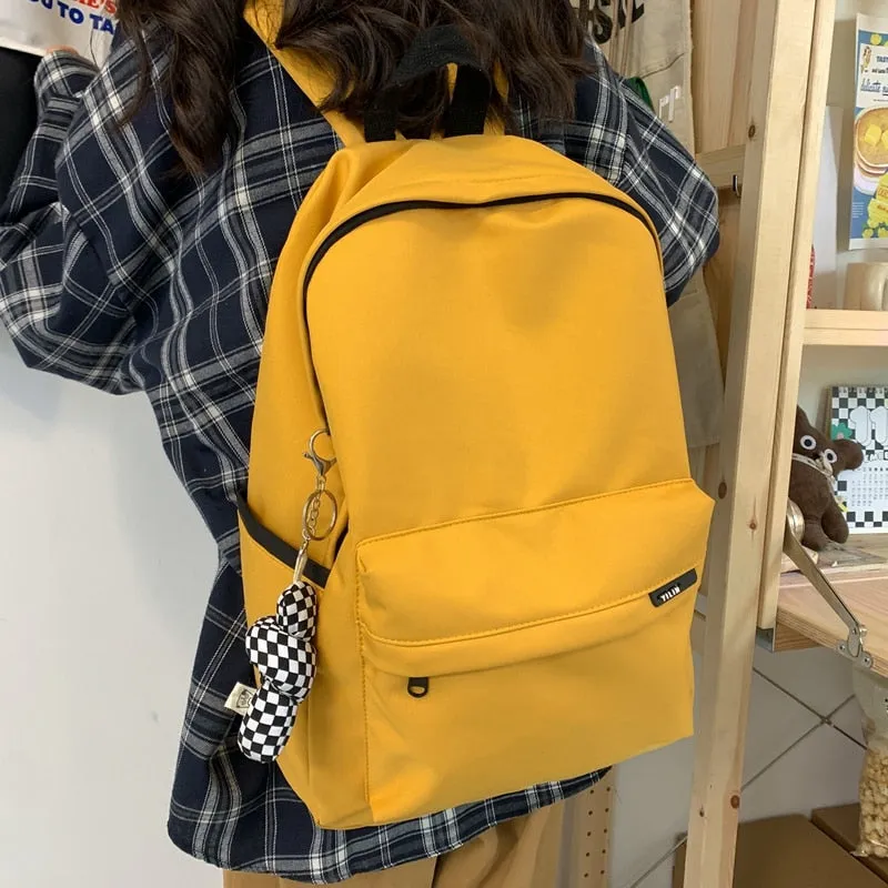 Back to school backpack Deanwangkt Fashion Waterproof Nylon Backpacks Shoulder Bag Female Big Travel For Teenage Girl Bag Mochilas
