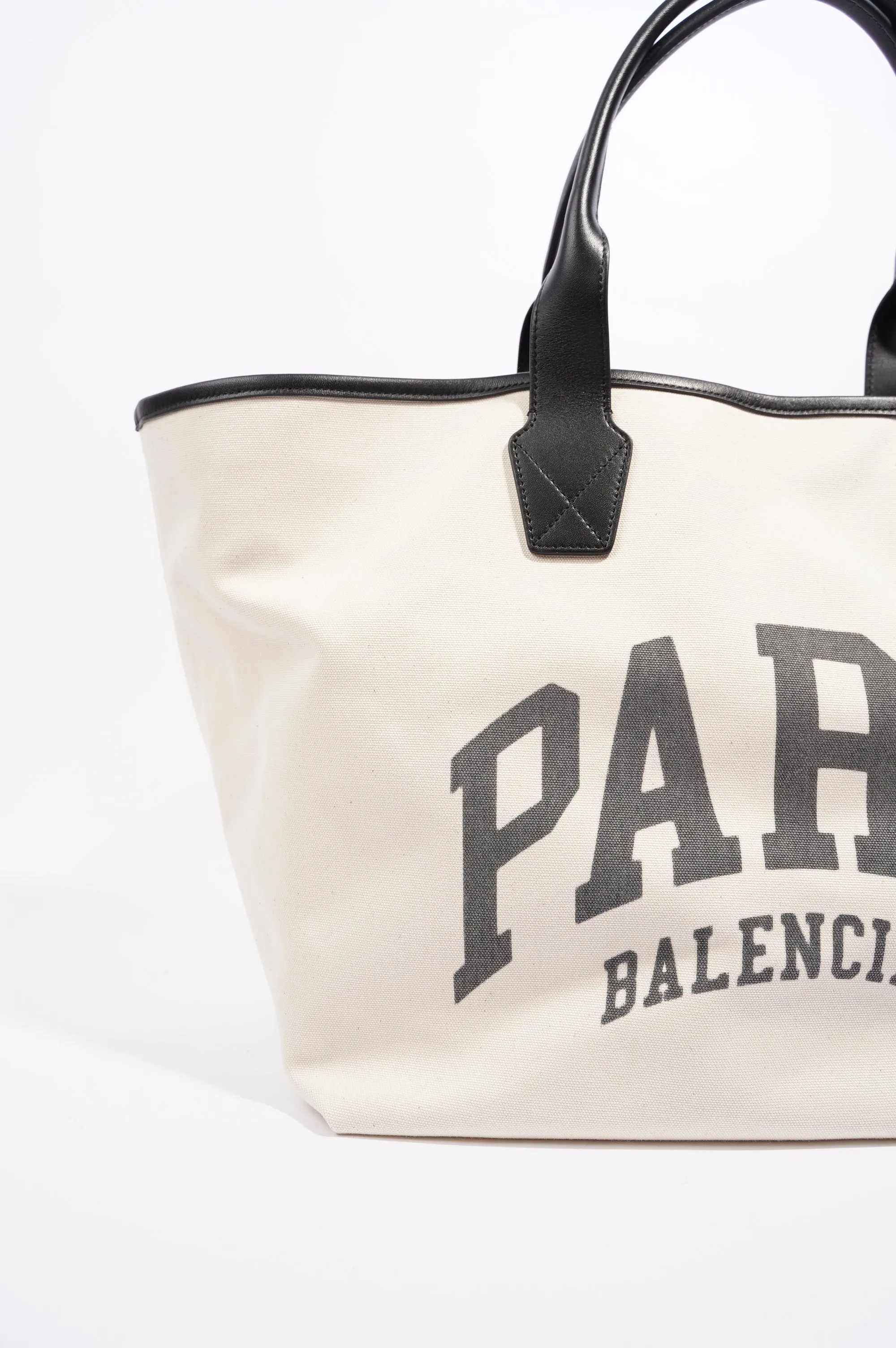 Balenciaga Womens Large Cities Jumbo Tote Beige / Black