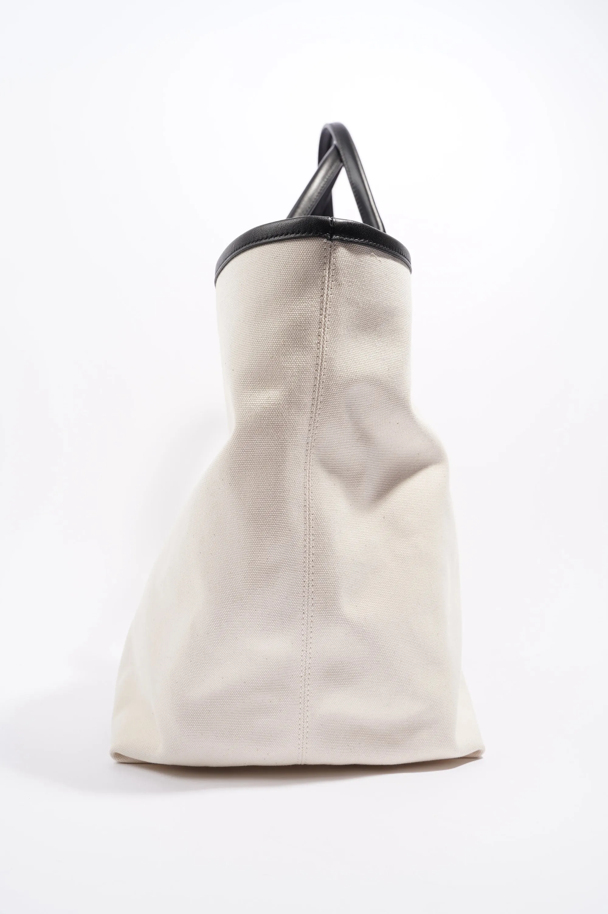Balenciaga Womens Large Cities Jumbo Tote Beige / Black