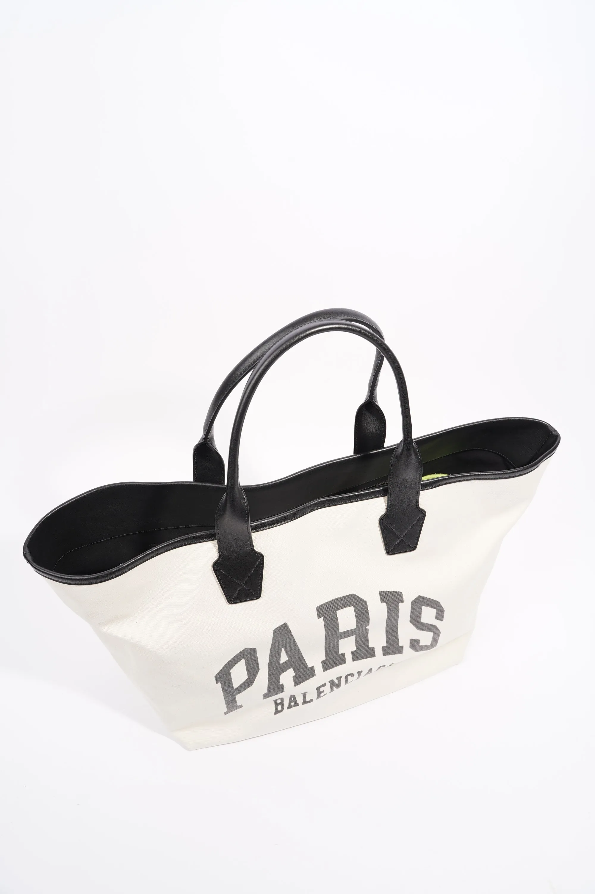 Balenciaga Womens Large Cities Jumbo Tote Beige / Black