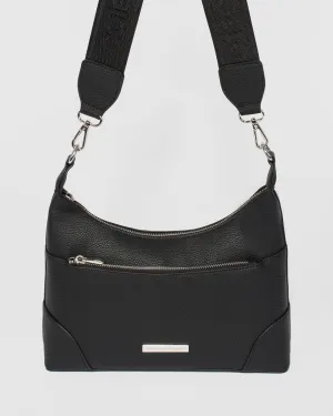 Black Jess Webbing Crossbody Bag