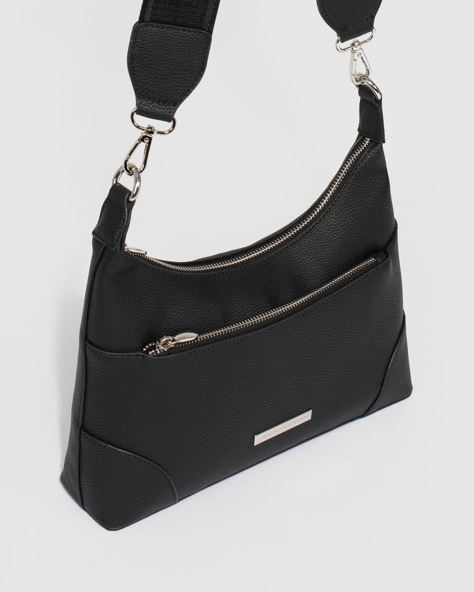 Black Jess Webbing Crossbody Bag