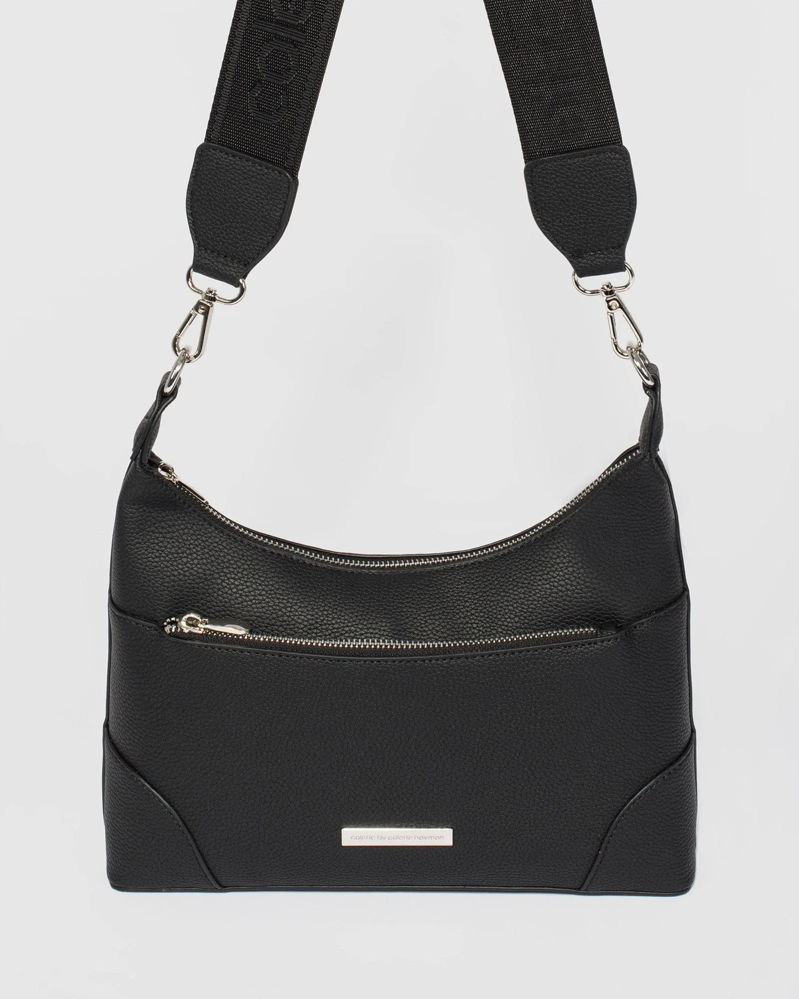 Black Jess Webbing Crossbody Bag