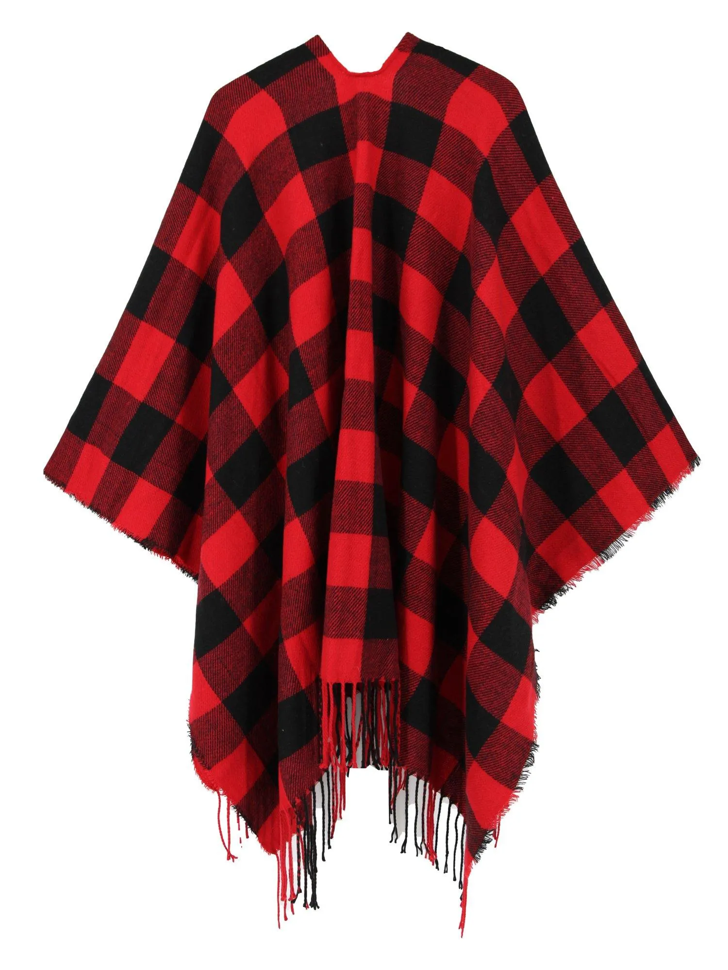 Buffalo Check Travel Wrap Shawl