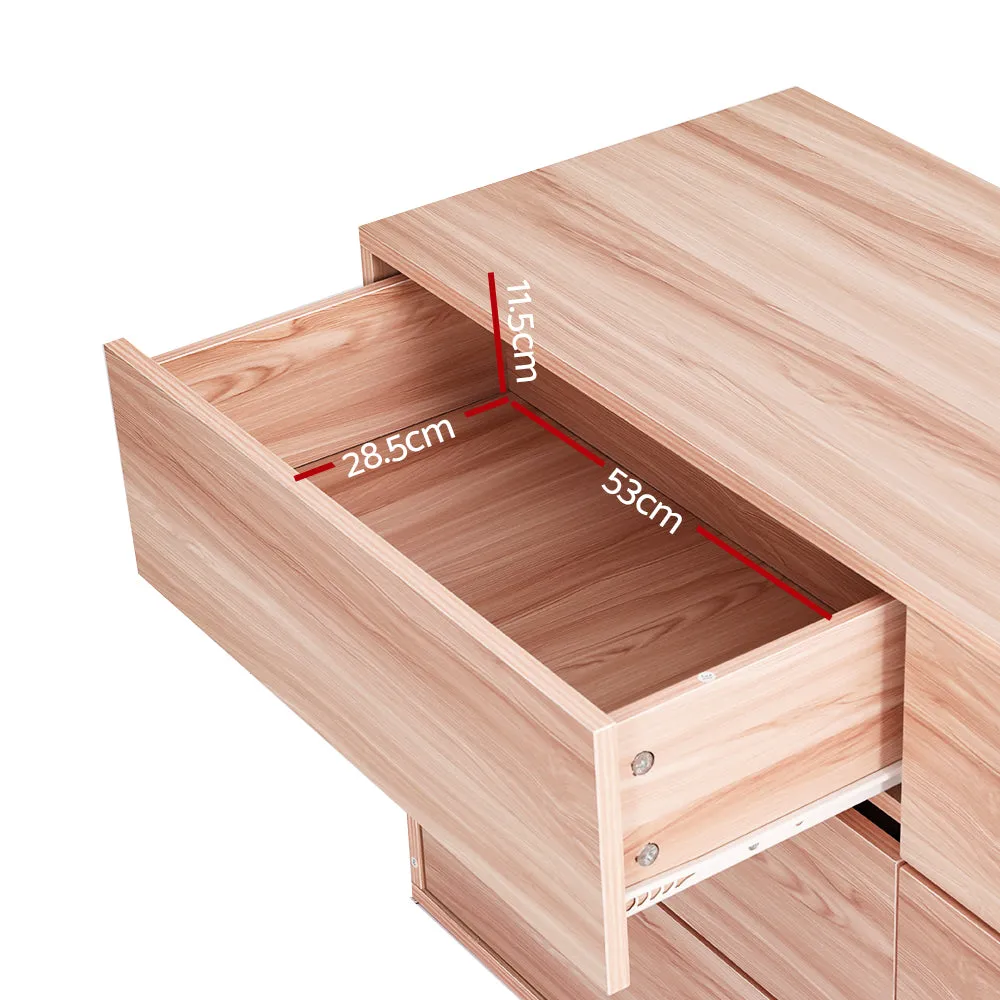 Contemporary 6-Drawer Chest of Drawers, Anti-Rust, Pine - Artiss