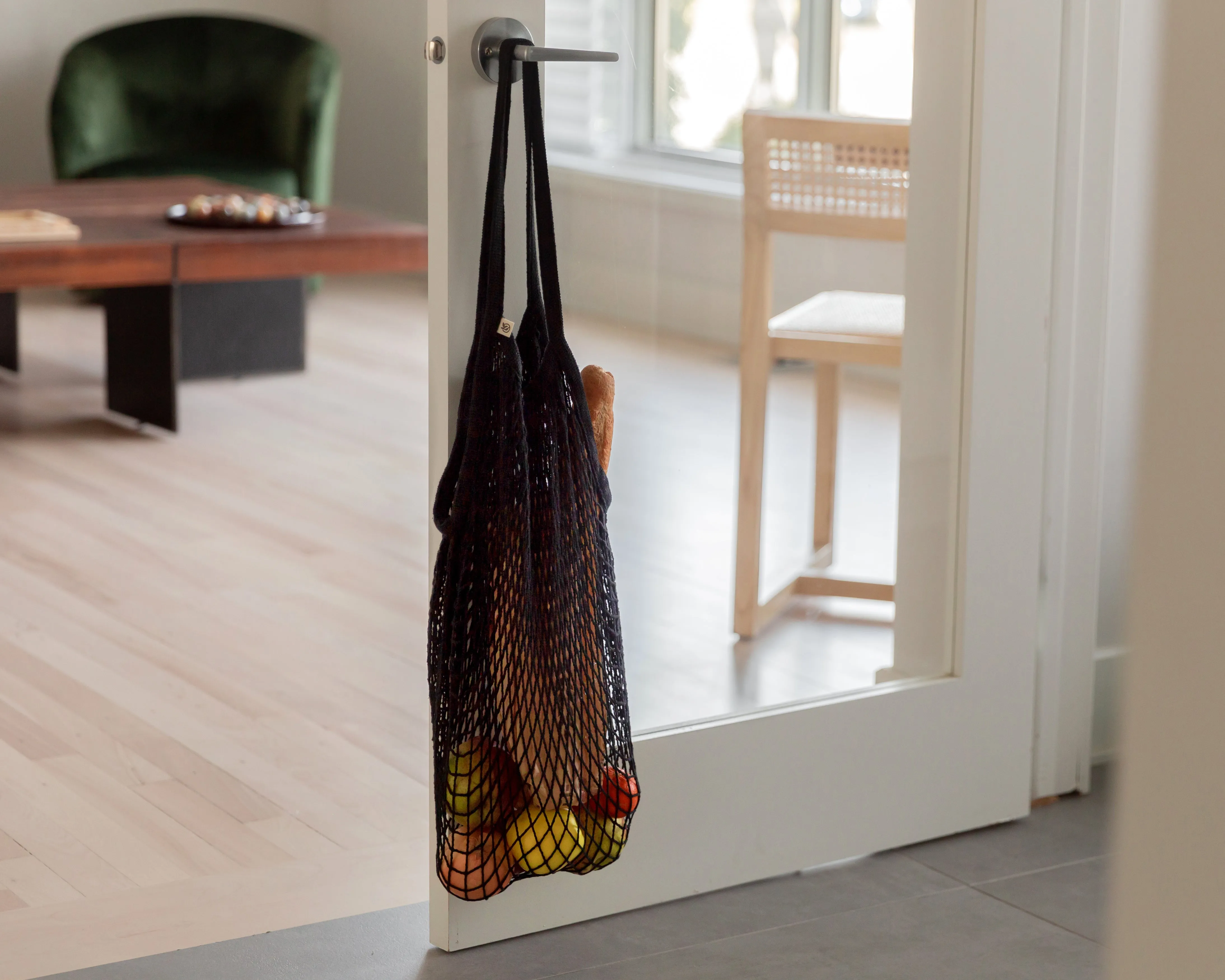COTTON MESH SHOPPING BAG | SET OF 2 | ASSORTED