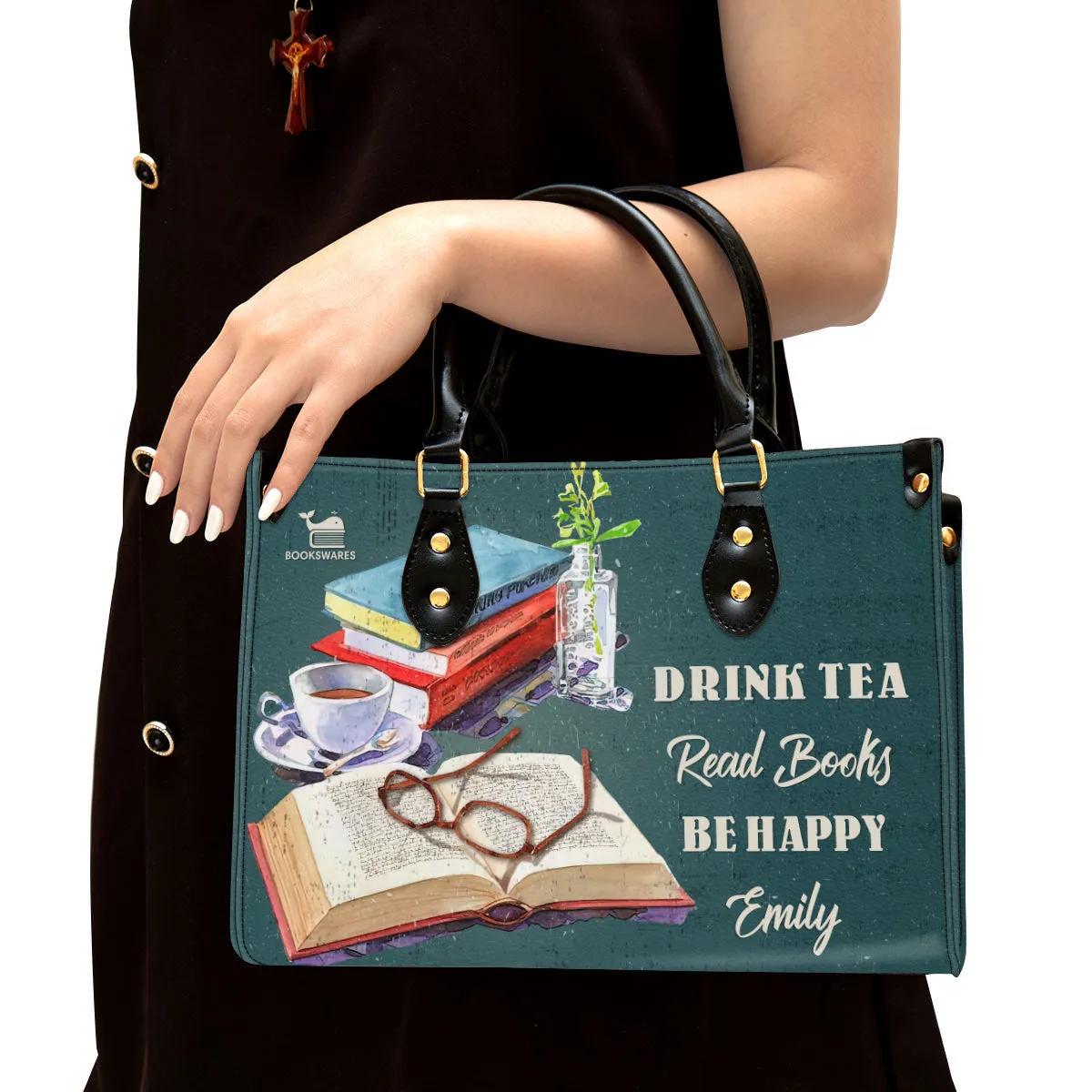 Drink Tea Read Books Be Happy Book Lovers Gift LHB51
