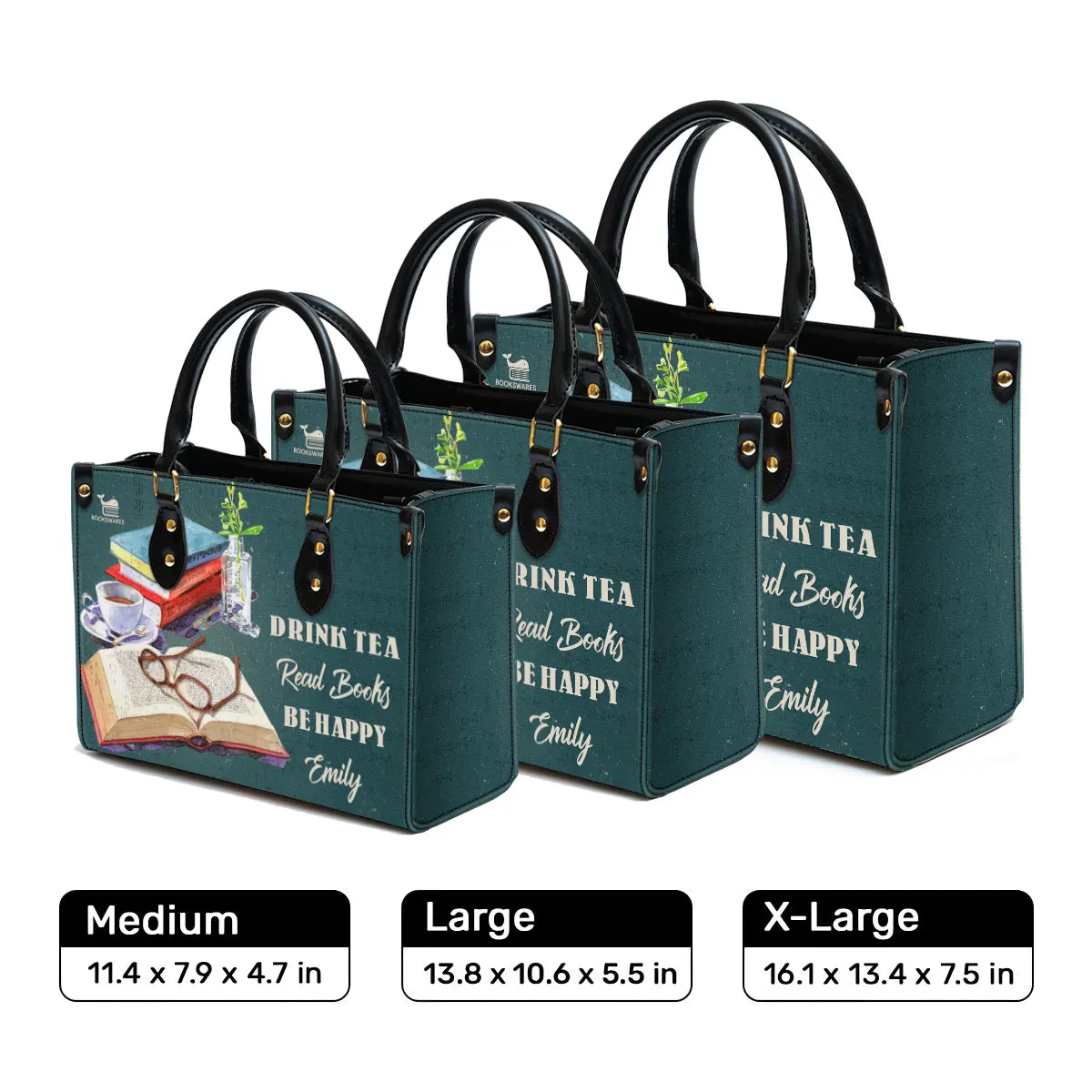 Drink Tea Read Books Be Happy Book Lovers Gift LHB51