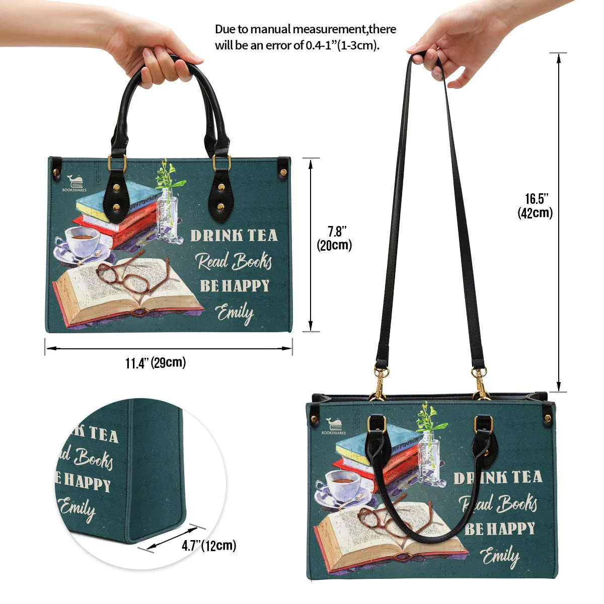 Drink Tea Read Books Be Happy Book Lovers Gift LHB51
