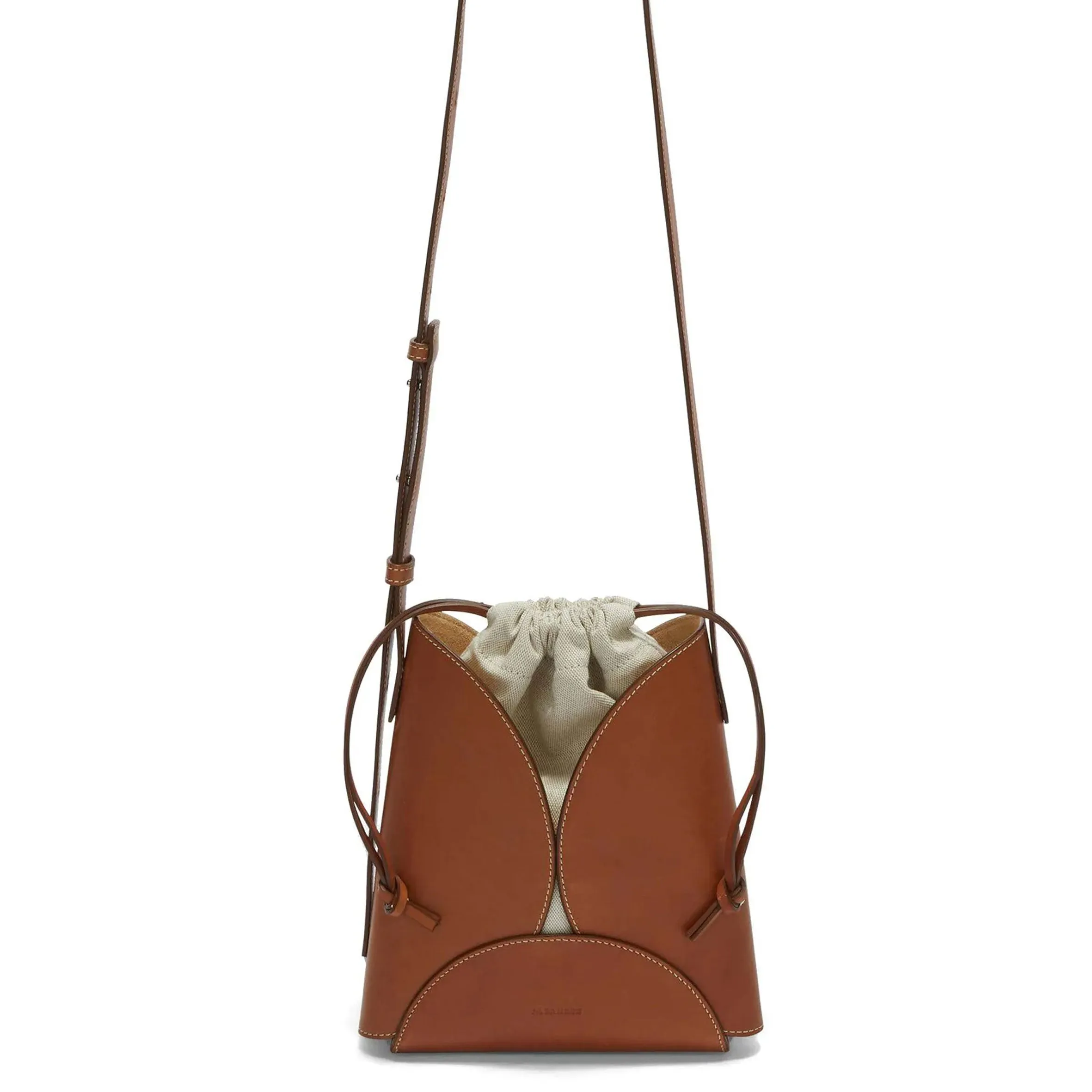Ellipse Curve Crossbody, Tan