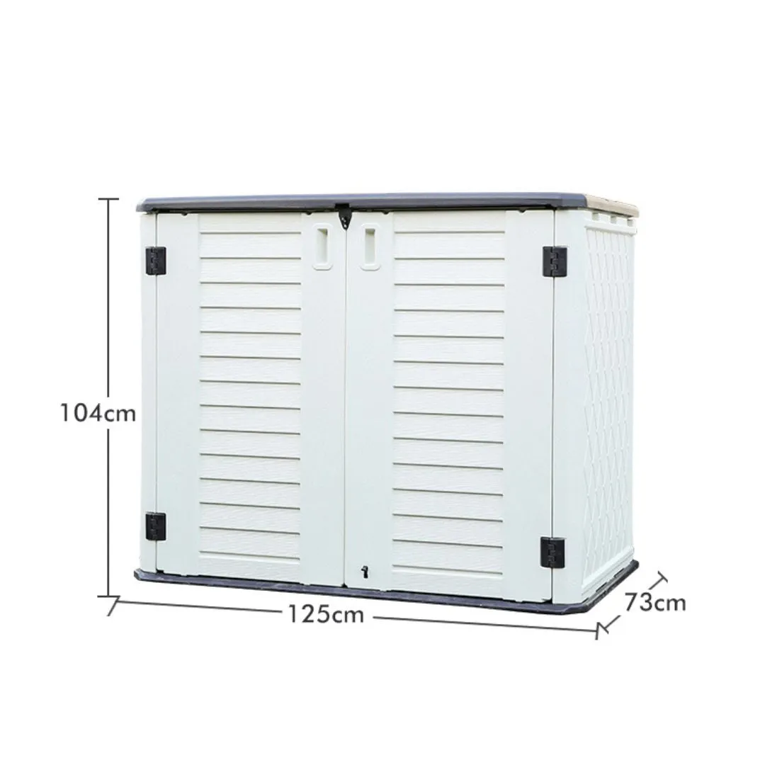 Emma Outdoor Garden Shed Multipurpose White   Shelf (FREE ASSEMBLY)