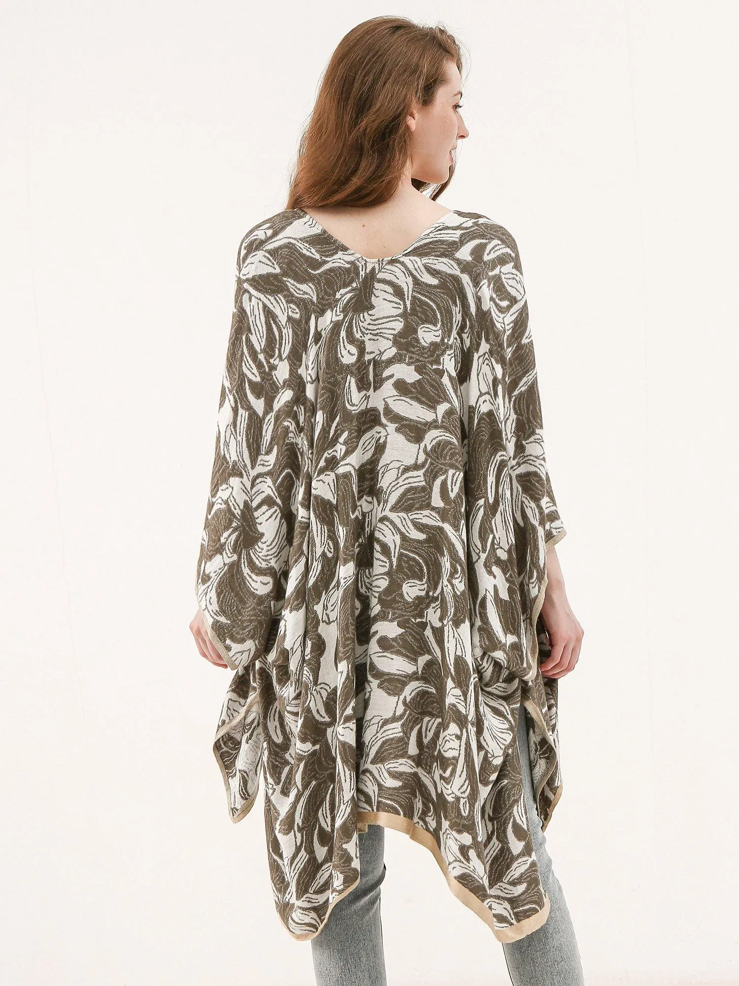 Floral Boho Lightweight Travel Shawl