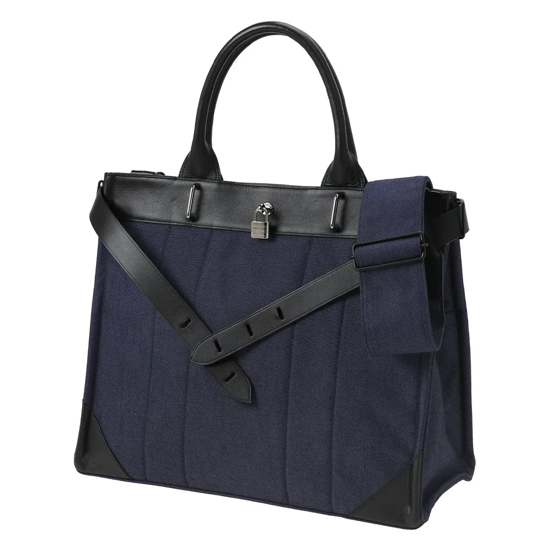 FORK 2WAY TOTE BAG (L) NAVY