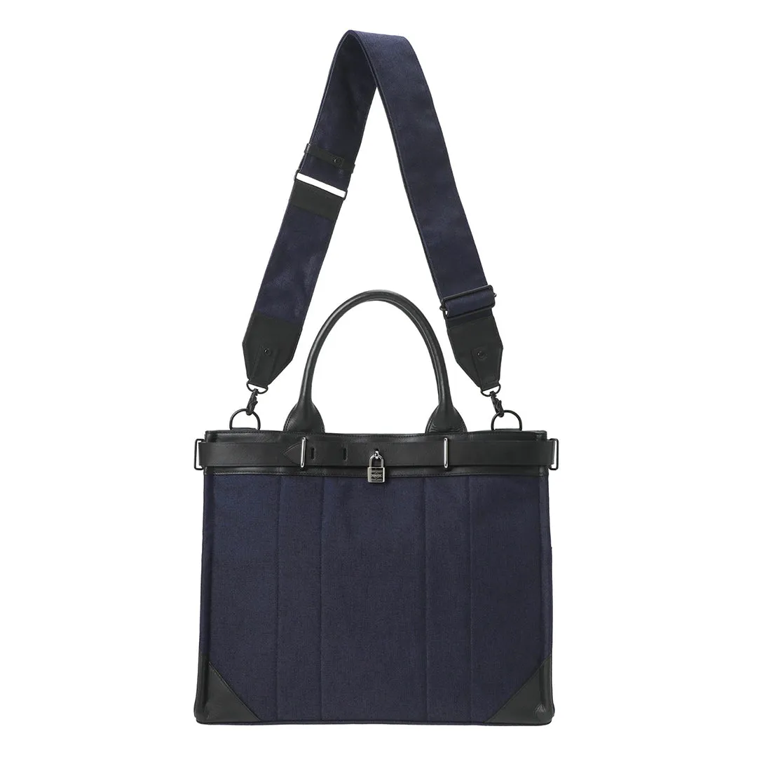 FORK 2WAY TOTE BAG (L) NAVY