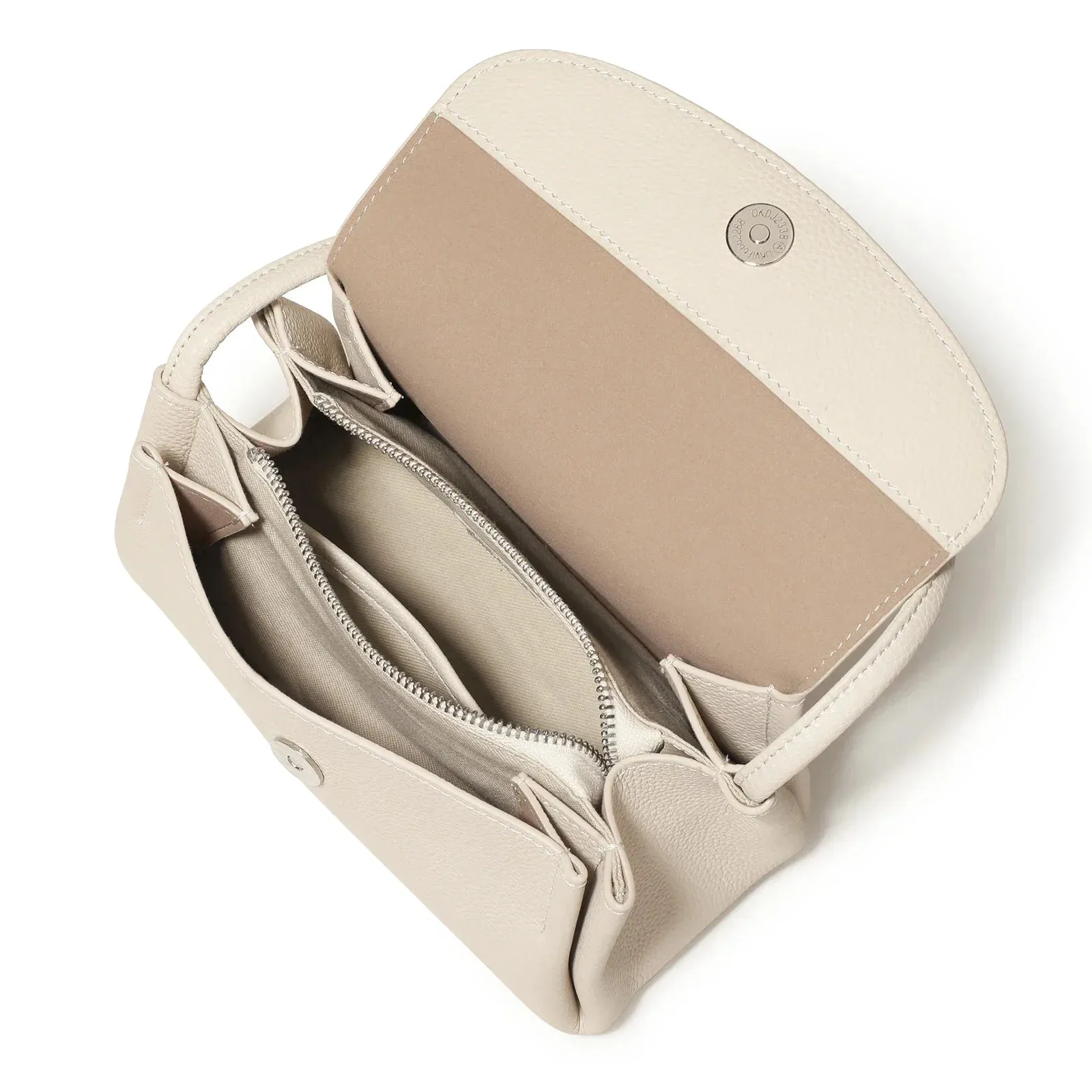 Genuine Togo Grain Leather Handbag