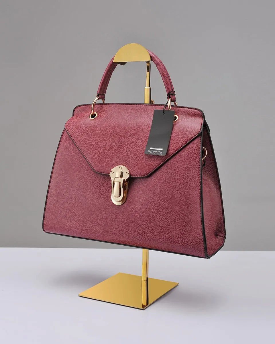 Handbag Rack Display - Set of Two Adjustable Gold Handbag Display Stand