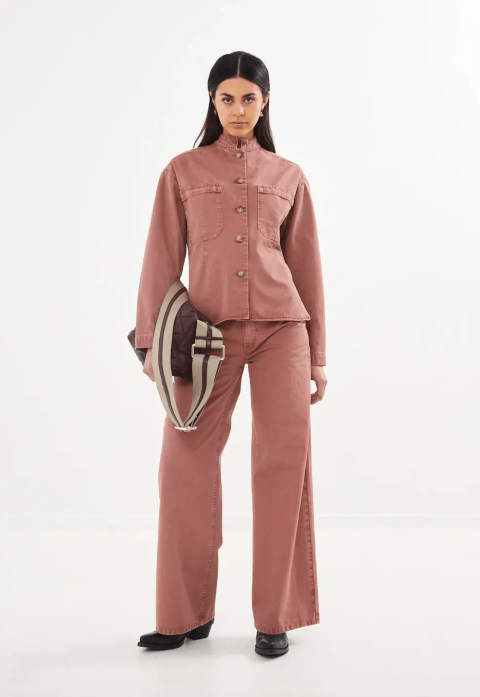 Ini Canvas Wide Leg Pant