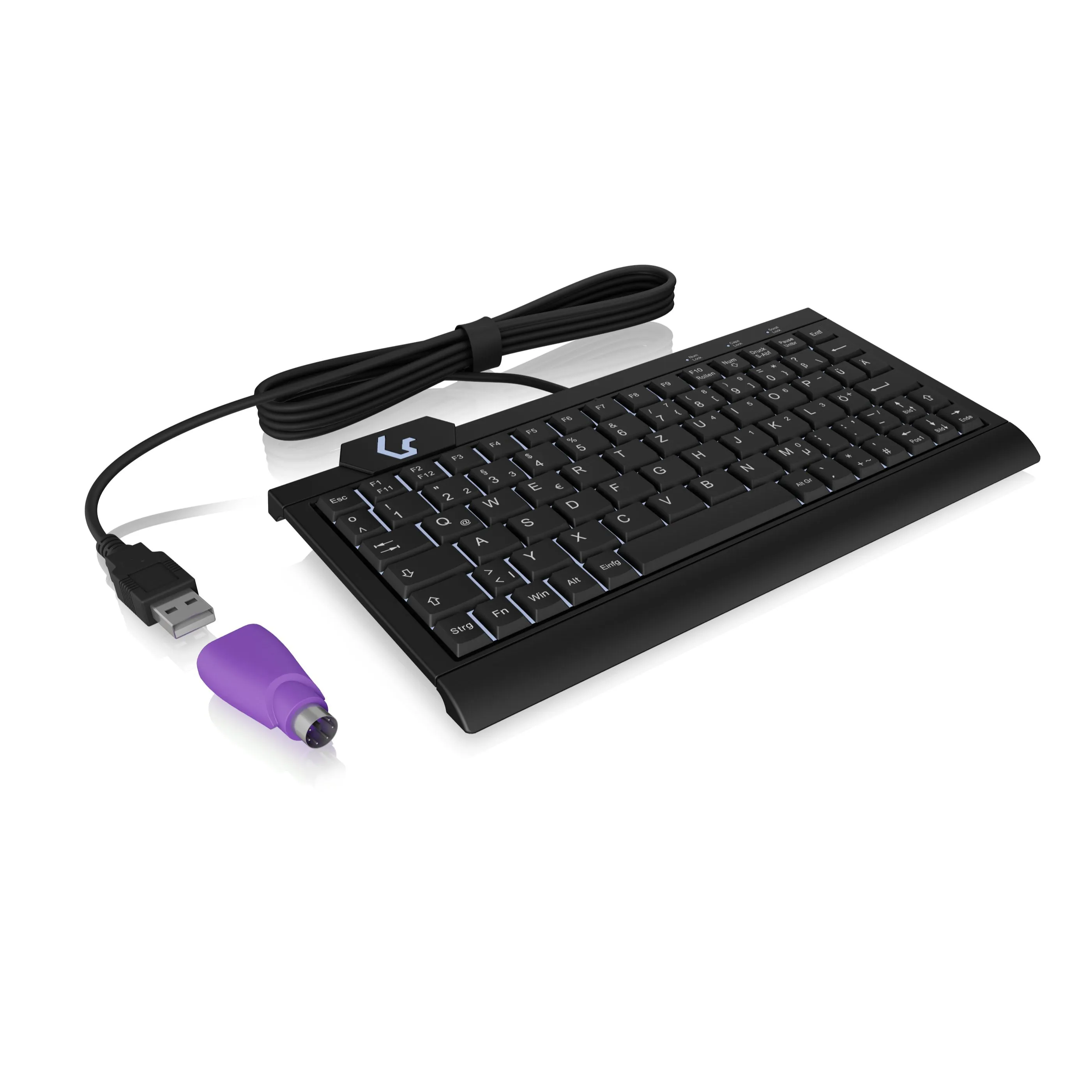 Keysonic KSK-3010 Super-Mini Keyboard with Backlighting