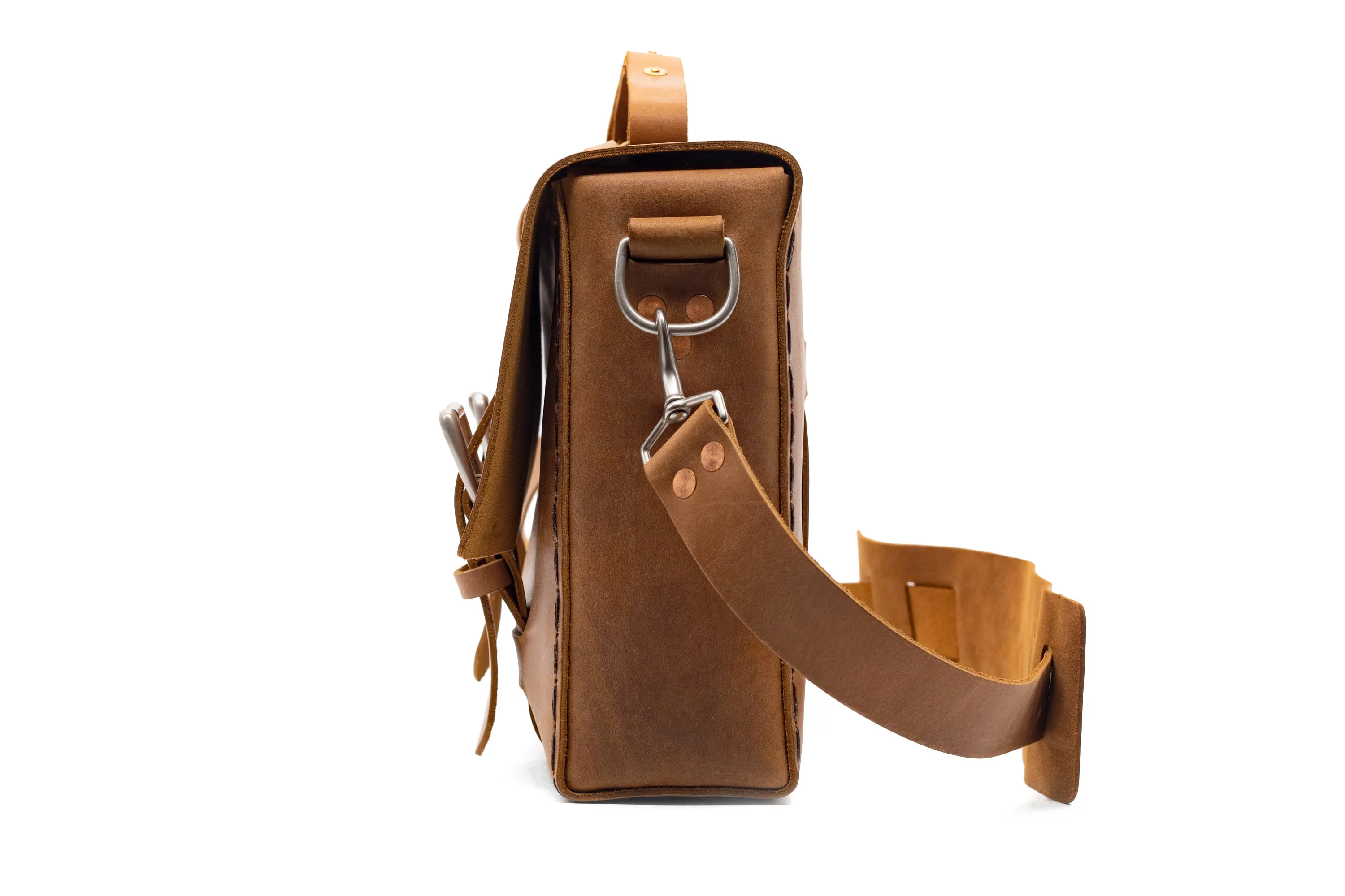Limited Edition No. 4313 - Minimalist Standard Leather Satchel in Summer Beach - ONLY 2 MADE!