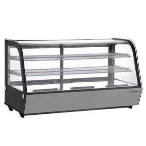 Marchia MDC261 48” Countertop Refrigerated Curved Glass Bakery Display Case with LED Lighting
