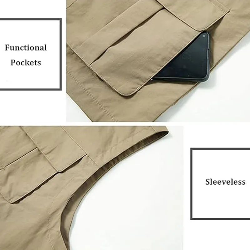 Mens Lightweight Travel Work Vest