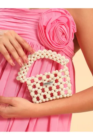 Mini Purse Stylish Purse made of pearls