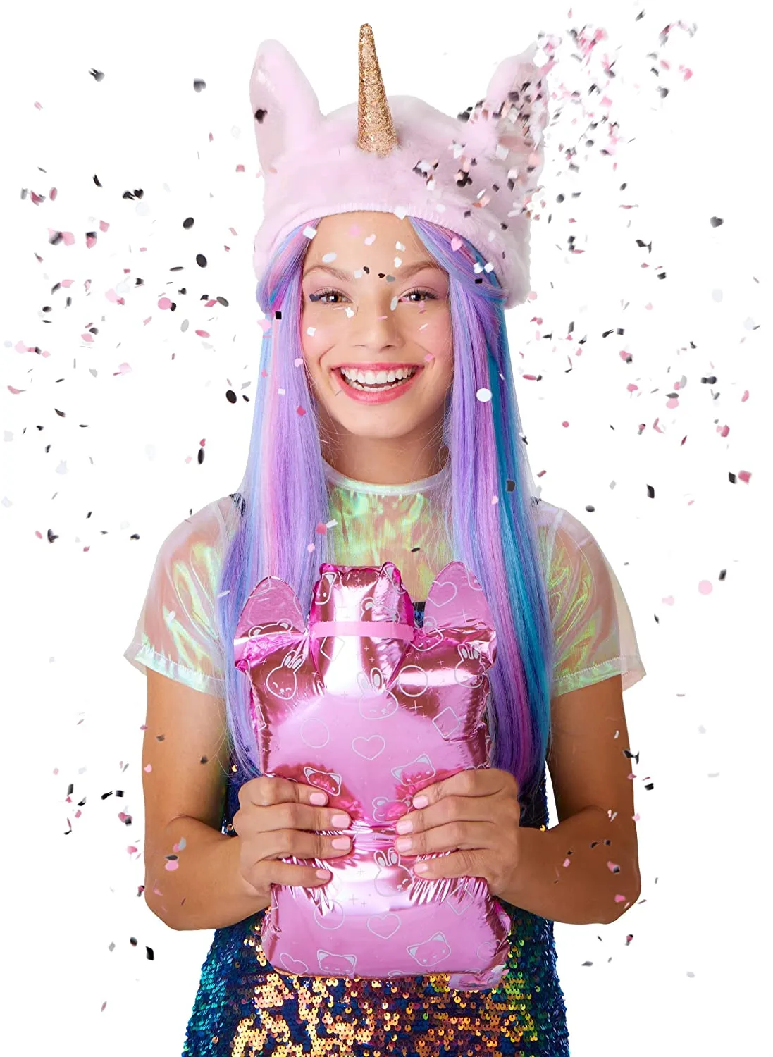 Na Na Na Surprise 2-in-1 Fashion Doll and Sparkly Sequined Purse Sparkle Series – Marina Jewels, 7.5" Mermaid Doll