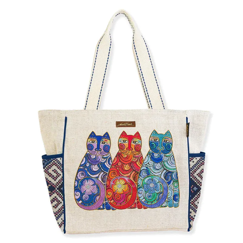 OLAS DE COLORES LARGE TOTE