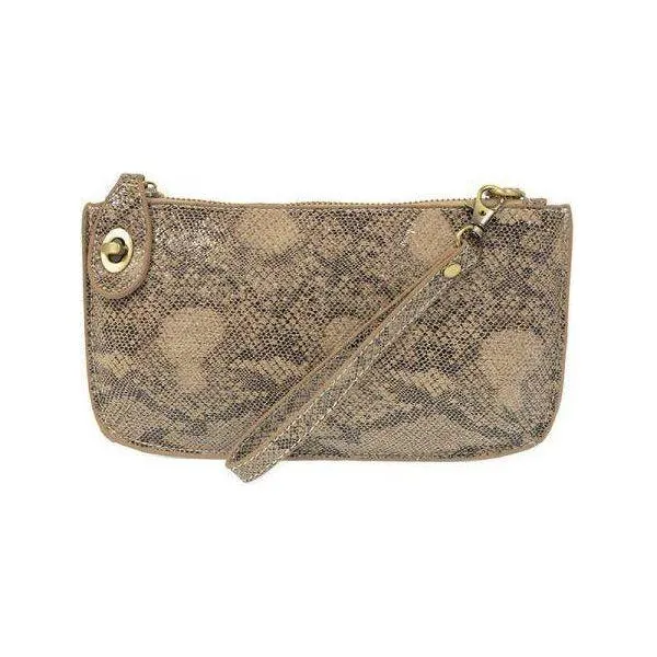 Python Mini Crossbody Wristlet Clutch