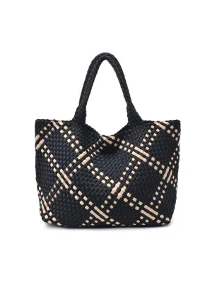 Sky's The Limit Large Tote - Black Nude