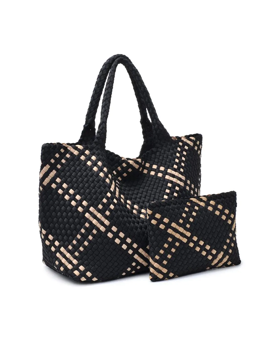 Sky's The Limit Large Tote - Black Nude
