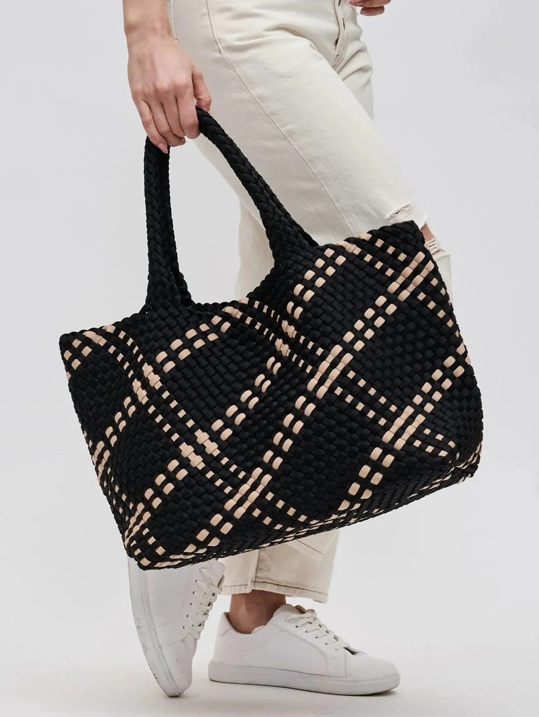 Sky's The Limit Large Tote - Black Nude