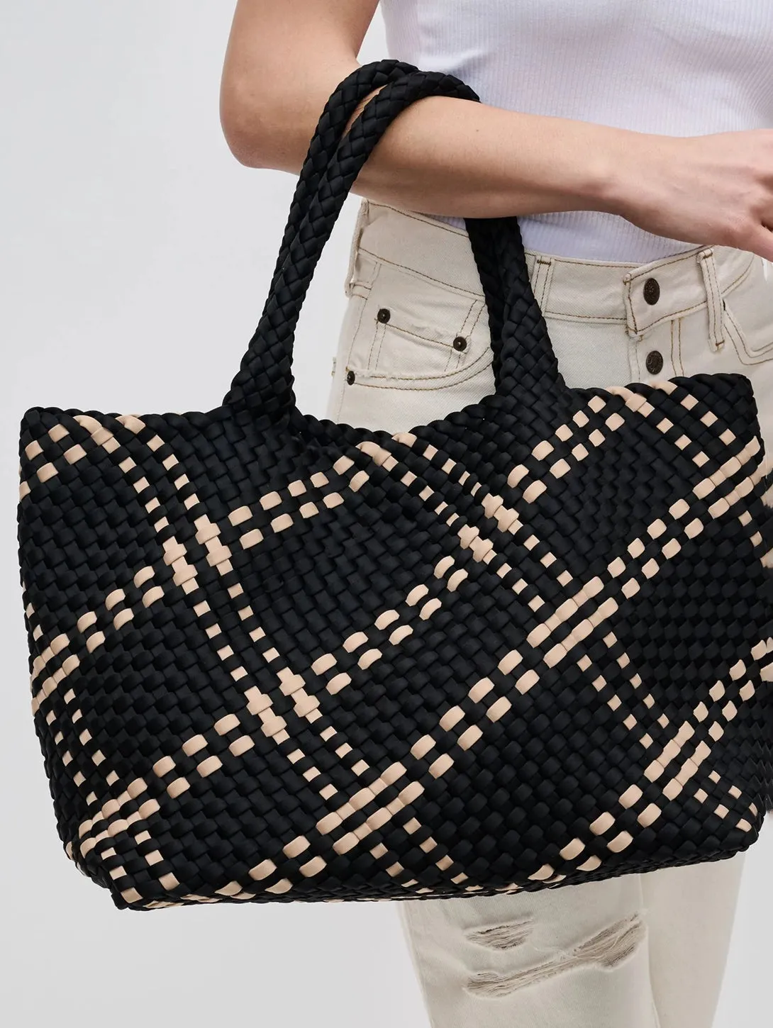 Sky's The Limit Large Tote - Black Nude