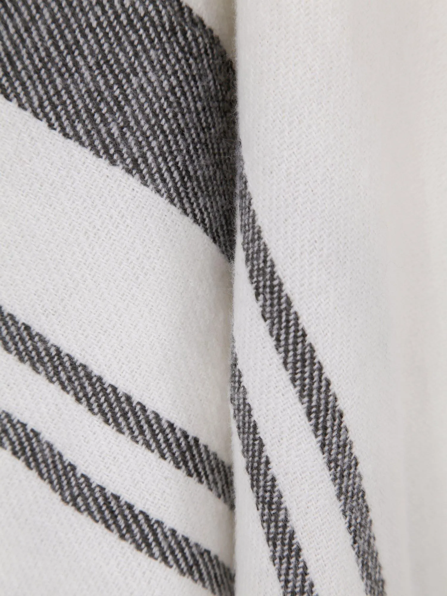 Stripe Fringe Travel Wrap Shawl