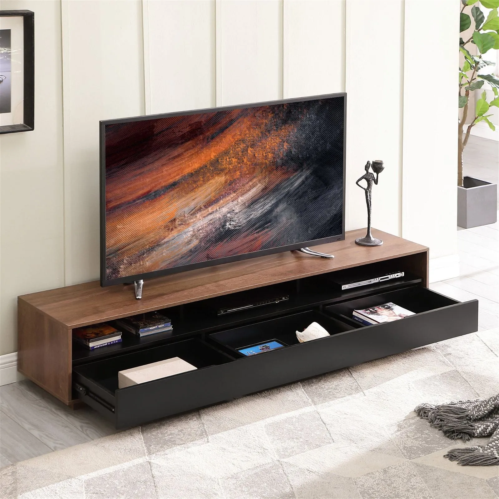 SUAVE1800 Entertainment Unit Dark Oak by Tauris™