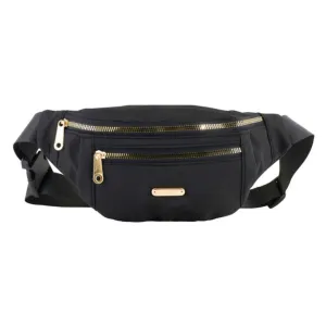 Triple Zip Moon Bag