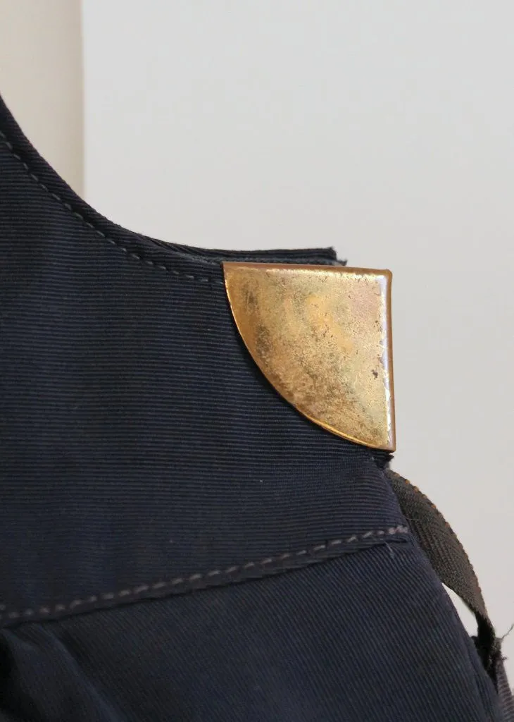 Vintage 1930s Art Deco Navy Faille Purse