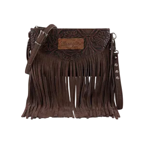 Wrangler Women's Vintage Floral Tooled Crossbody Bag