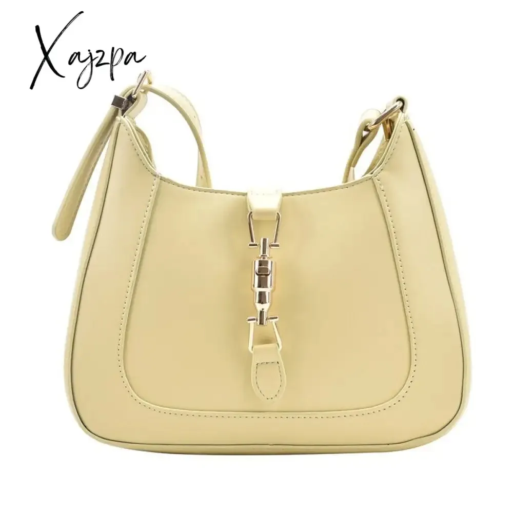 Xajzpa - Top Quality Luxury Brand Purses and Handbags Designer Leather Shoulder Crossbody Bags for Women Dual Straps Underarm Sac A Main
