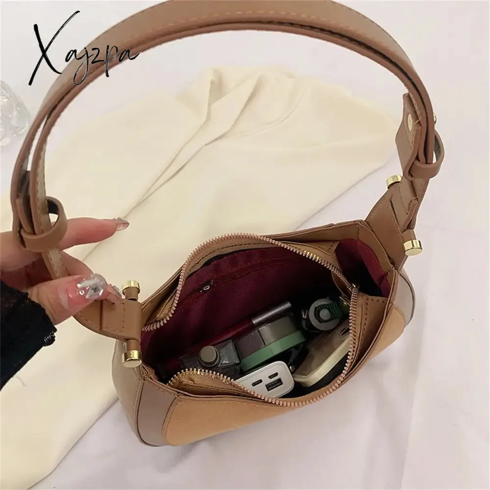 Xajzpa - Top Quality Luxury Brand Purses and Handbags Designer Leather Shoulder Crossbody Bags for Women Dual Straps Underarm Sac A Main