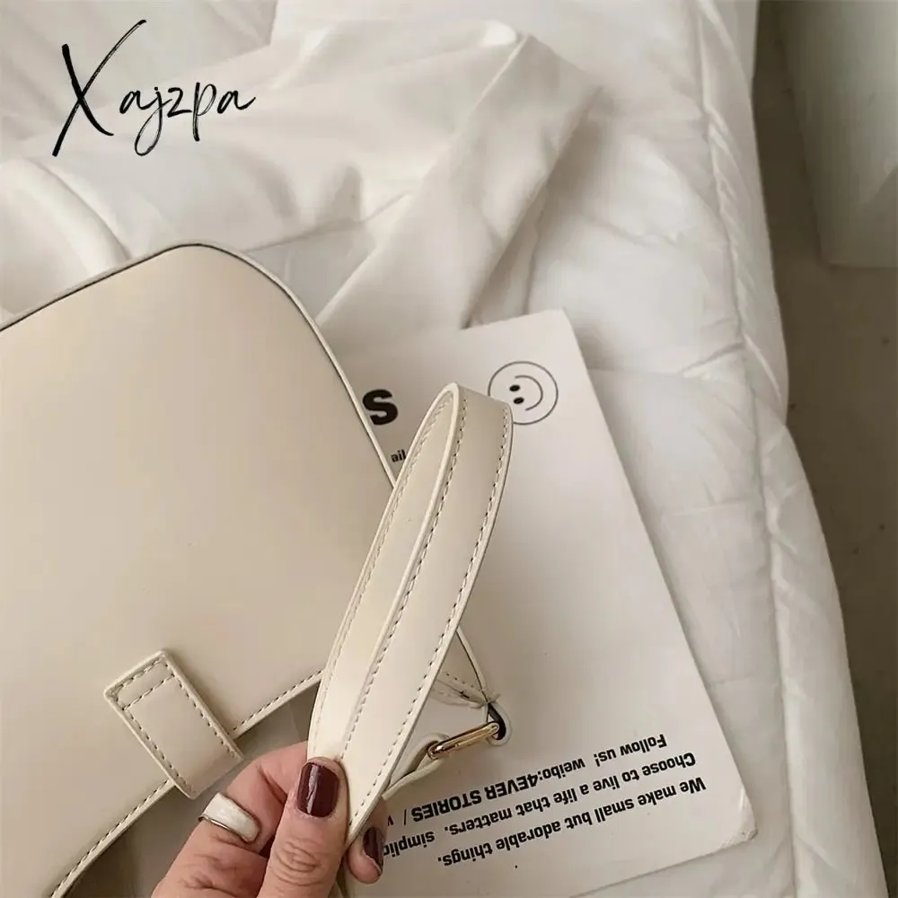 Xajzpa - Top Quality Luxury Brand Purses and Handbags Designer Leather Shoulder Crossbody Bags for Women Dual Straps Underarm Sac A Main