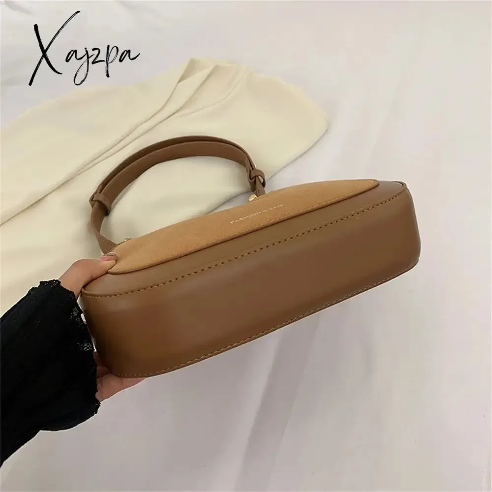 Xajzpa - Top Quality Luxury Brand Purses and Handbags Designer Leather Shoulder Crossbody Bags for Women Dual Straps Underarm Sac A Main