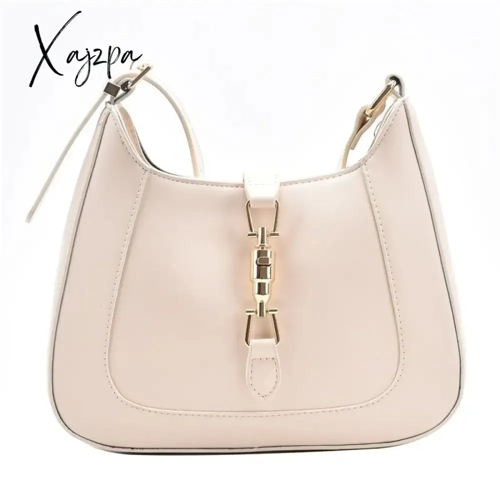 Xajzpa - Top Quality Luxury Brand Purses and Handbags Designer Leather Shoulder Crossbody Bags for Women Dual Straps Underarm Sac A Main
