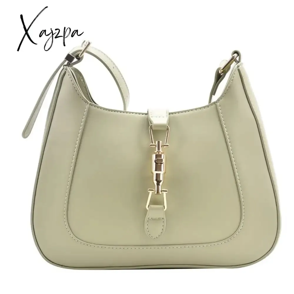 Xajzpa - Top Quality Luxury Brand Purses and Handbags Designer Leather Shoulder Crossbody Bags for Women Dual Straps Underarm Sac A Main