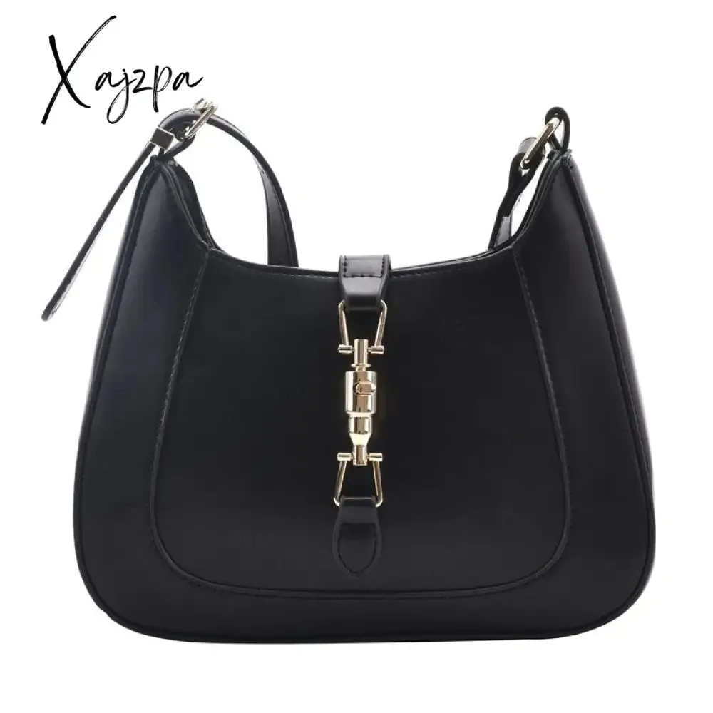 Xajzpa - Top Quality Luxury Brand Purses and Handbags Designer Leather Shoulder Crossbody Bags for Women Dual Straps Underarm Sac A Main