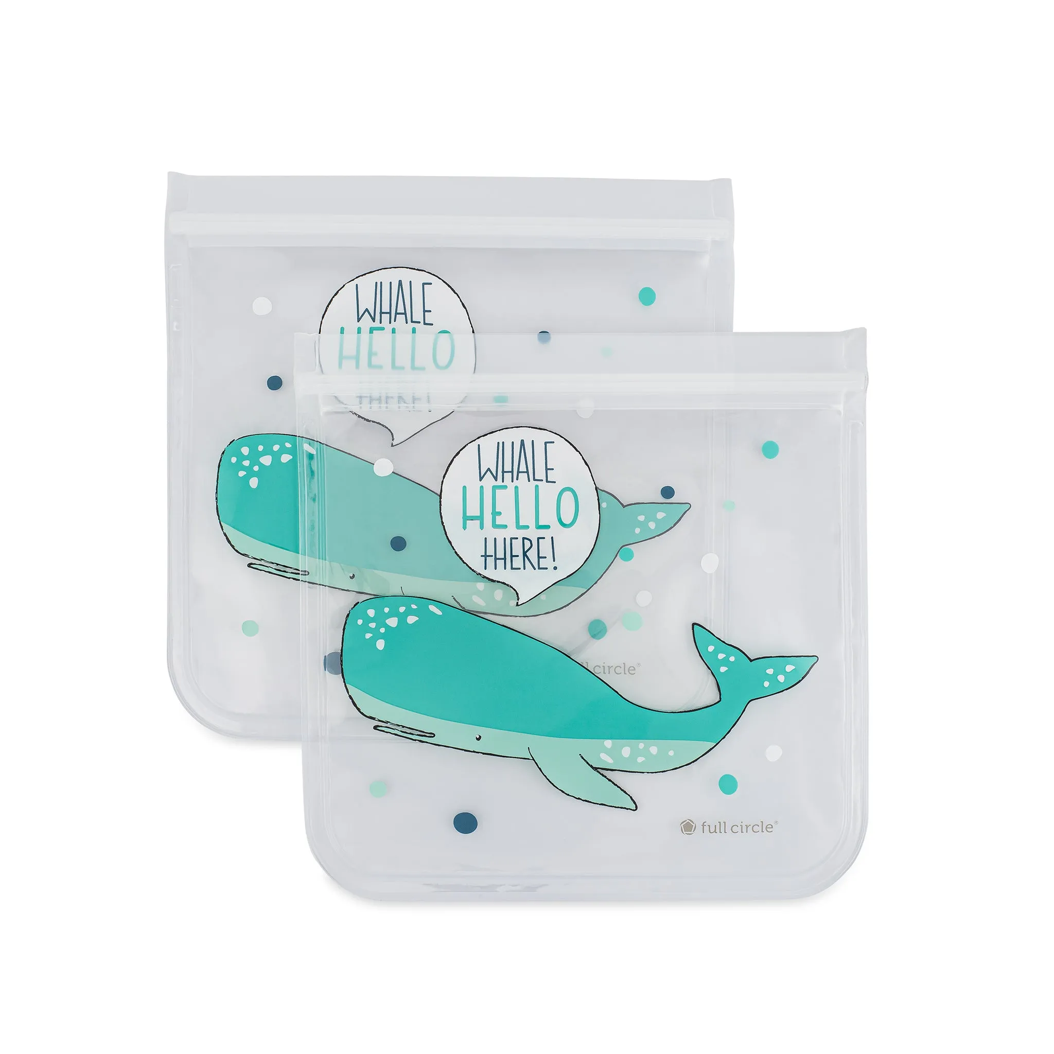 ZIPTUCK WHALE HELLO THERE SANDWICH BAGS